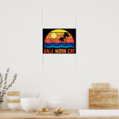 Half Moon Cay Bahamas Island 60s Retro  Poster (Keuken)