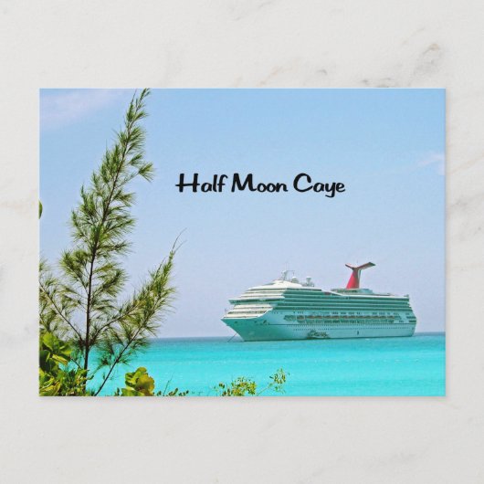Half Moon Caye Bahamas Briefkaart (Voorkant)