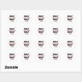 Half Mycoloog Half Ninja Ronde Sticker (Vel)