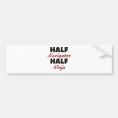 Half Ninja Bumpersticker (Voorkant)