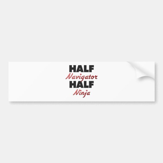 Half Ninja Bumpersticker (Voorkant)