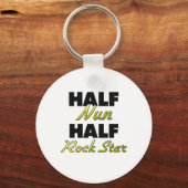 Half Nun Half Rock Star Sleutelhanger (Voorkant)