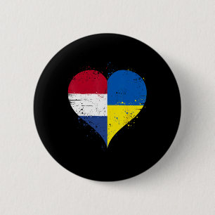 Half Oekraïens Half Nederlands Een Oekraïne Nederl Ronde Button 5,7 Cm