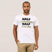 Half orthodontist Half Rock Star T-shirt (Voorkant volledig)