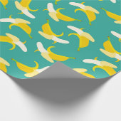 Half peeled banana seamless pattern - Tropical fru Cadeaupapier (Hoek)