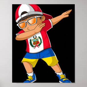 Half Peruaanse Half Oekraïense Jongen Peru Oekrain Poster