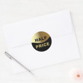 Half Price Retail Sales Sticker Product Label (Enveloppe)
