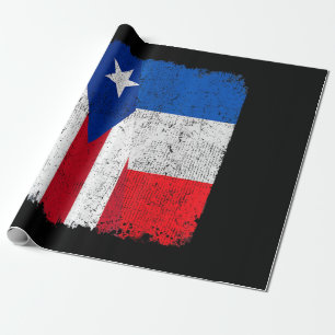 Half Puerto Ricaans half Frans Vlag Erfgoed Pride Cadeaupapier