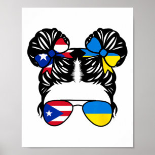 Half Puerto Ricaans Half Oekraïens Meisje Puerto R Poster
