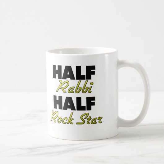 Half Rabbi Half Rock Star Koffiemok (Rechts)