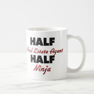 Half Real Estate Agent Half Ninja Koffiemok
