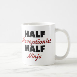 Half receptionist Half Ninja Koffiemok