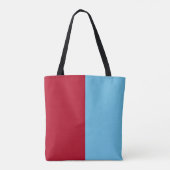 Half rood half blauw draagtas (Achterkant)