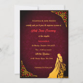 Half Saree Ritu Kala Samskara Kaart (Voorkant)