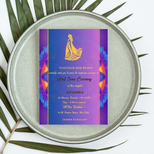 Half Saree Ritu Kala Samskara Kaart