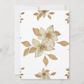 Half Saree Ritu Kala Samskara Uitnodiging (Achterkant)