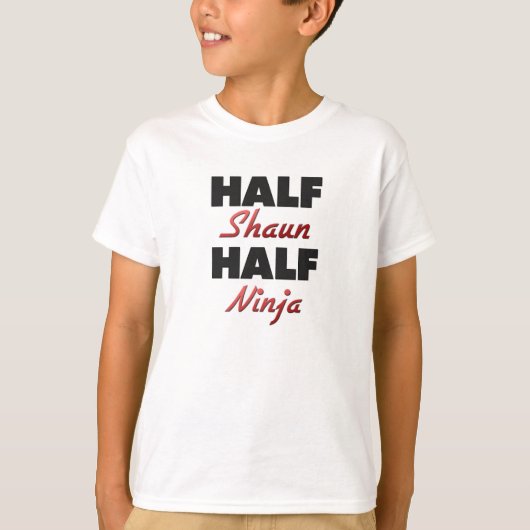 Half Shaun Half Ninja T-shirt (Voorkant)