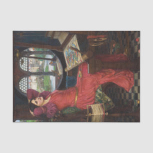 Half-Sick of Shadows door John William Waterhouse Tissuepapier