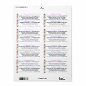 Half-size Anti-back Etiket (Full Sheet)