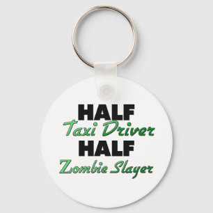 Half taxichauffeur Half Zombie Slayer Sleutelhanger