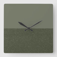 Half Textured Mosgroene Wandklok