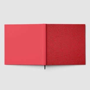 Half Textured Rode Gastenboek (Verticale Split)