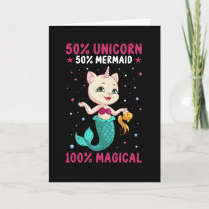 Half Unicorn Half Mermaid Kaart