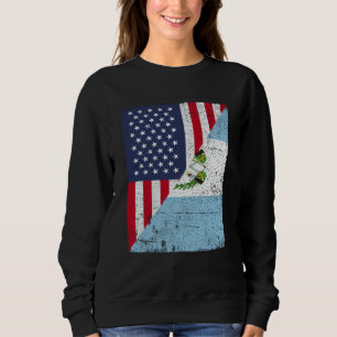 Half USA-vlag Half Guatemala-vlag Amerikaanse Guat Trui