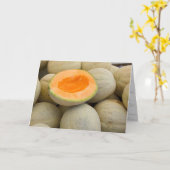 Half Verjaardag musk meloenen Kaart (Gele Bloem)