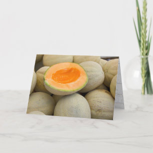 Half Verjaardag musk meloenen Kaart