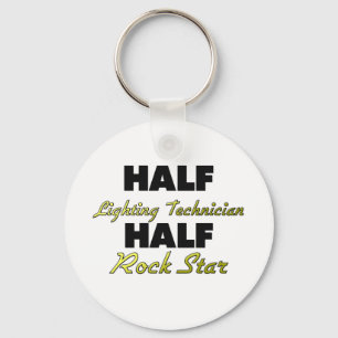 Half-verlichtingstechnicus Half-Rock Star Sleutelhanger