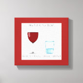 Half volledig glas canvas afdruk (Voorkant)
