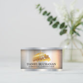 Half vrachtwagen | Gouden Metallic Logo Visitekaartje (Staand voorkant)