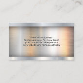 Half vrachtwagen | Gouden Metallic Logo Visitekaartje (Achterkant)