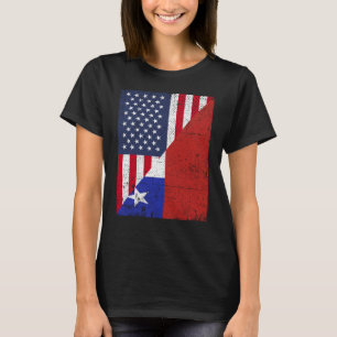 Half VS vlag Half Chili vlag Amerikaans Chili T-shirt