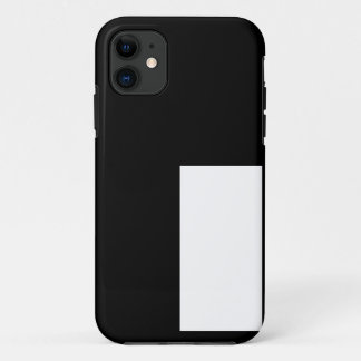 half white half black, half black half white iPhone 11 hoesje