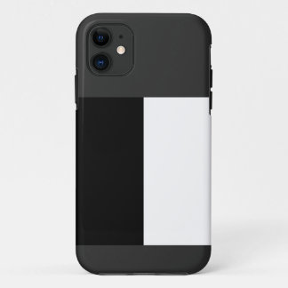 half white half black, half black half white iPhone 11 hoesje