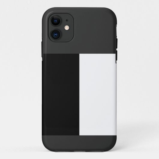 half white half black, half black half white Case-Mate iPhone case (Achterkant)