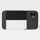 half white half black, half black half white Case-Mate iPhone case (Achterkant (horizontaal))