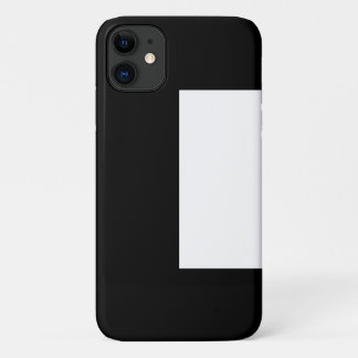 half white half black, half black half white iPhone 11 hoesje