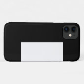 half white half black, half black half white Case-Mate iPhone case (Achterkant (horizontaal))