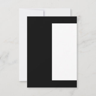 half white half black, half black half white notitiekaartje