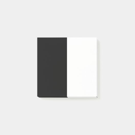 half white half black, half black half white post-it® notes (Voorkant)