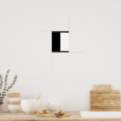 half white half black, half black half white poster (Keuken)