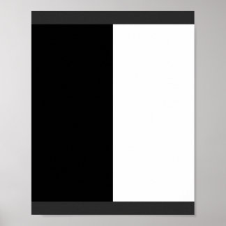 half white half black, half black half white poster