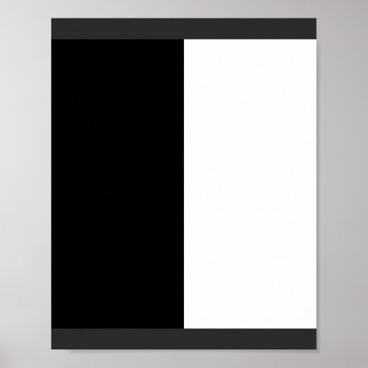 half white half black, half black half white poster (Voorkant)