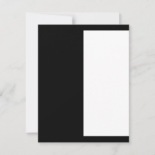 half white half black, half black half white save the date (Voorkant)