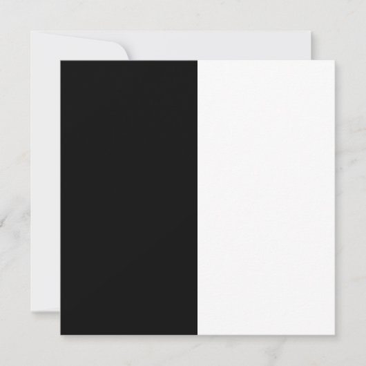half white half black, half black half white save the date (Voorkant)