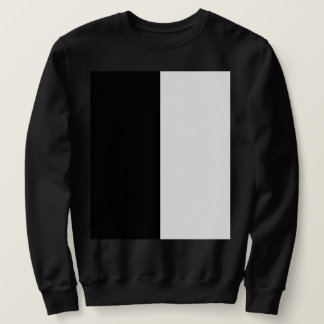 half white half black, half black half white trui