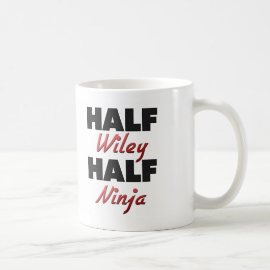 Half Wiley Half Ninja Koffiemok (Rechts)